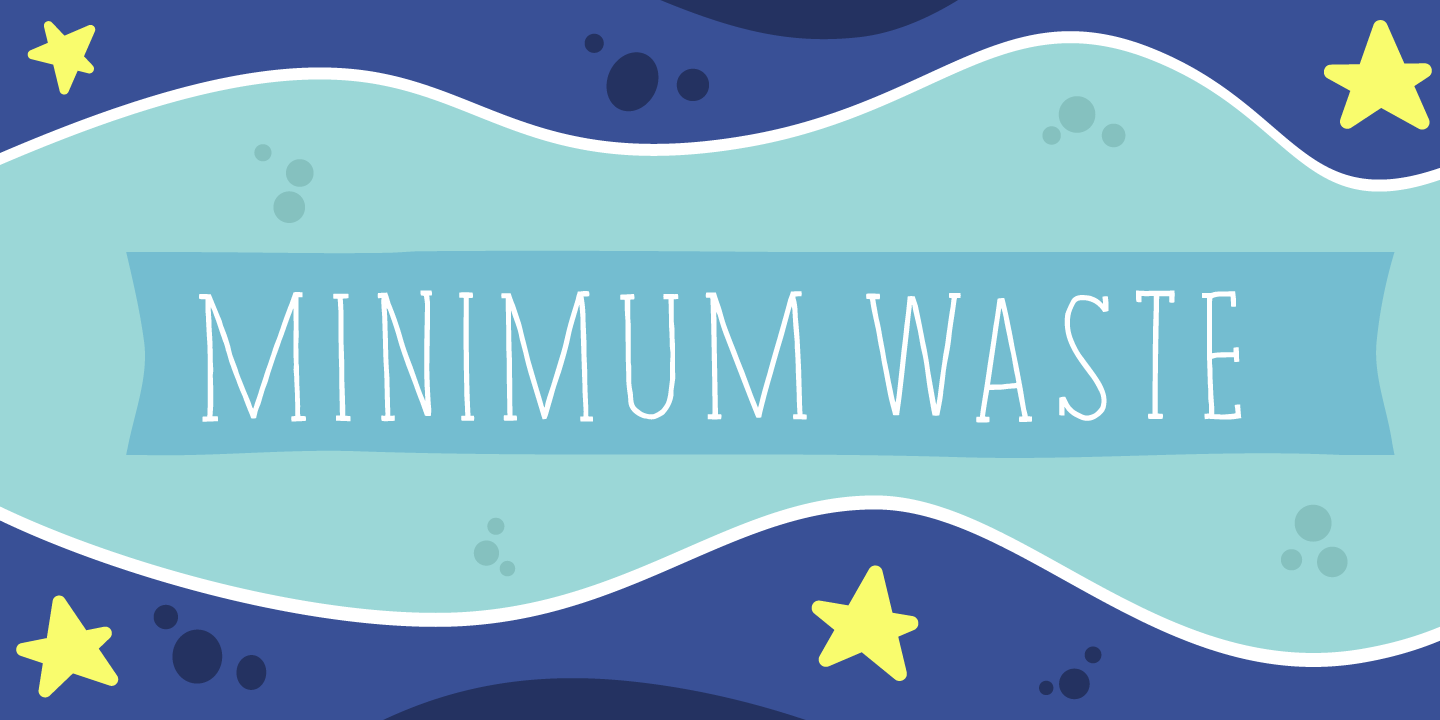 Minimum Waste Italic Font preview